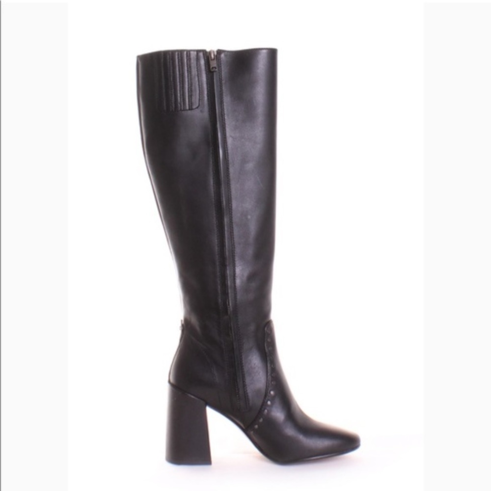 Coach Falon Knee High Stud Boots in Black - Picture 2 of 3